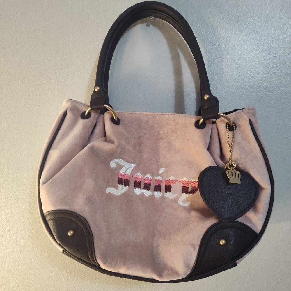 Juicy Couture Blush and Black Shoulder Bag